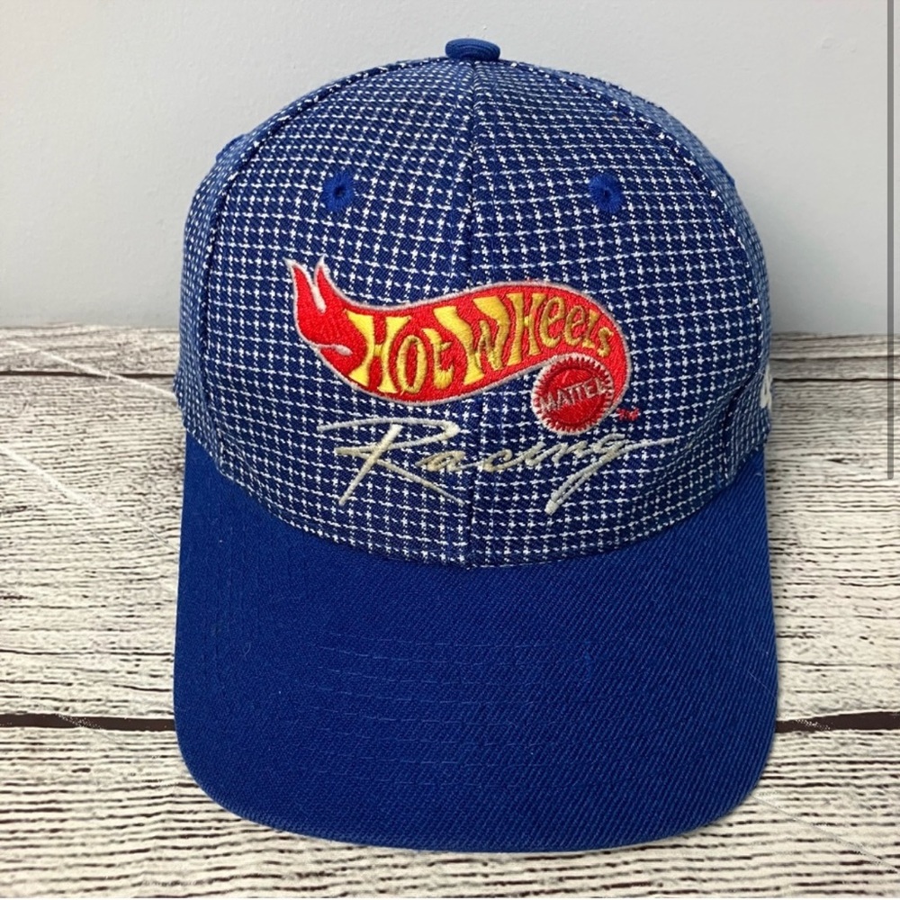Vintage 1990s Hot Wheels Racing Logo Athletic Hat